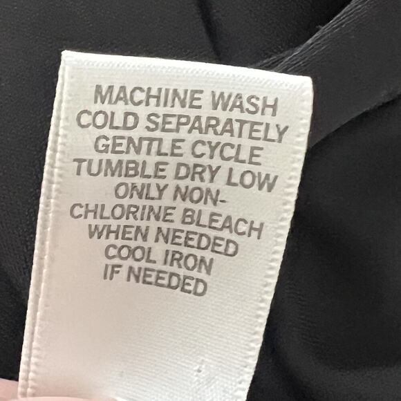 VTG Cache Black Top Layered Cowl Neck Flattering Ruched Sides Sz XS Y2K - Picture 6 of 9